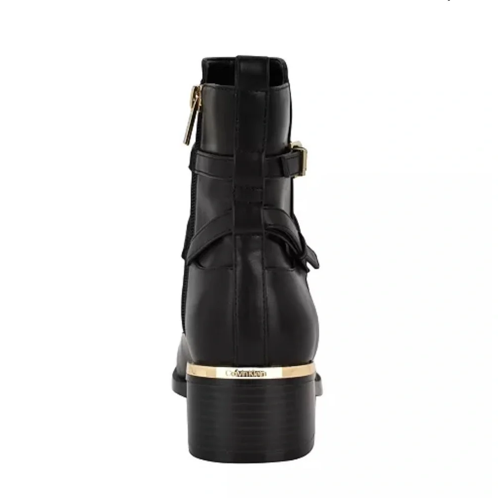 Calvin Klein Jasen Black Ankle Booties. Size 7.5 - Picture 3 of 11